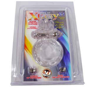 Ring Of Xtasy Clear Butterfly