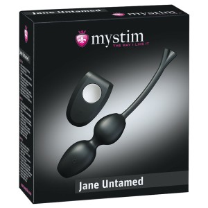 Mystim Jane Untamed Geisha Balls Vibe With Remote-black