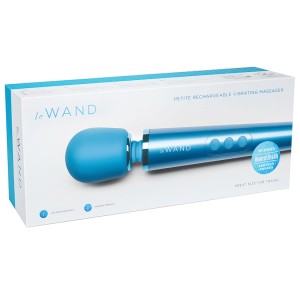 Le Wand Petite Vibrating Massager-blue