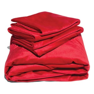 Liberator Fascinator Liquid Velvet Sheets-k Red