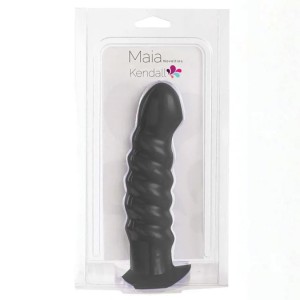 Maia Kendall Silicone Swirl Dong-black