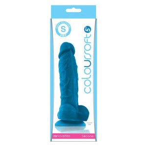 Coloursoft 5 Soft Dildo Blue