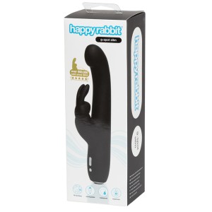 Happy Rabbit Slimline G-spot Rechargeable  Rabbit Vibrator Black