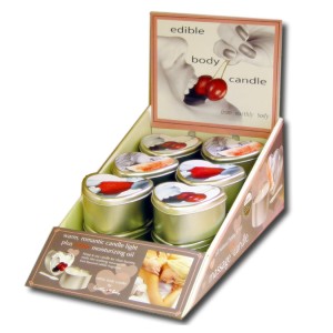 Earthly Body 4-in-1 Edible Candle-best Sellers Display Of 12