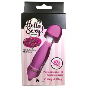 Shibari Hello Sexy Bling Bling Mini Wand-pink