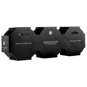 Ouch! Bondage Tape-black (3 Pack)