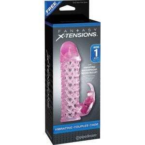 Fantasy X-tensions Vibrating Couples Cage Pink