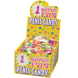 Super Fun Penis Candy 100 Piece P.o.p Display 3g Bags