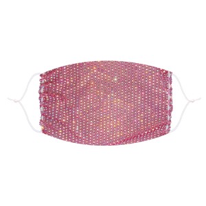 Neva Nude Iridescent Jewel Mesh Face Mask-rose Pink