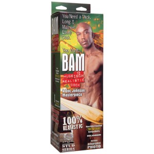Bam Huge 13 Inch Realistic Cock With Removable Vac-u-lock Suction Cup