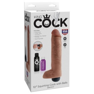 King Cock¬†squirting Cock W/ Balls¬†tan 10    [regular Price 35.00]