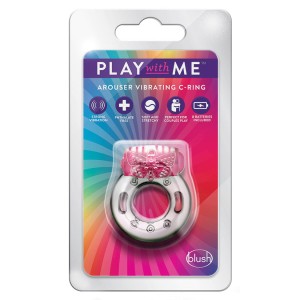 Play With Me Arouser Vibrating C-ring-pink