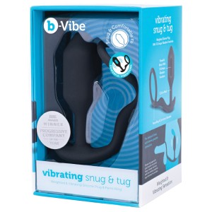 B-vibe Vibrating Snug & Tug-black Medium