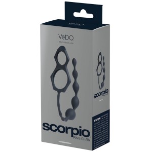 Vedo Scorpio Ring Chain-just Black