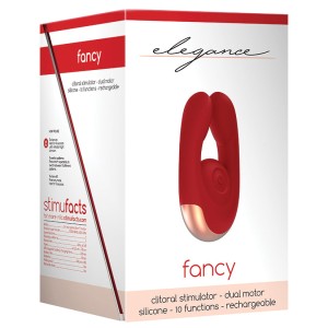 Elegance Fancy Dual Motor Clitoral Stimulator-red