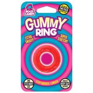 Rock Candy Gummy Collection Gummy Ring-red