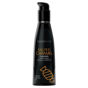 Wicked Aqua Flavored Lube-salted Caramel 4oz