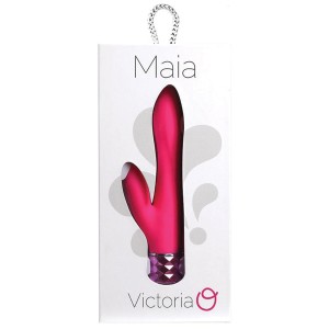 Maia Victoria Crystal Gems Dual Vibrator-neon Pink 6