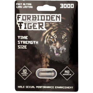Forbidden Tiger 3000-1 Pill Pack Display Of 30