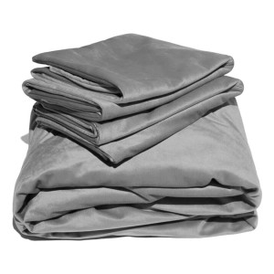 Liberator Fascinator Liquid Velvet Sheets-q Grey