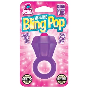 Rock Candy Gummy Collection Bling Pop Ring-purple