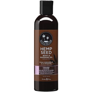Earthly Body Hemp Seed Massage & Body Oil-lavender 8oz