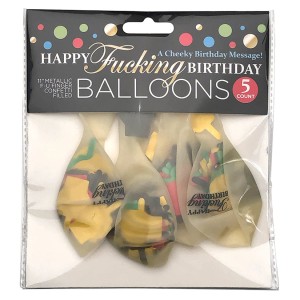 Happy Fucking Birthday Confetti Balloons