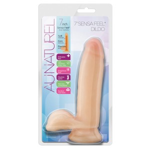 Au Naturel 7 Inch Sensa Feel Dildo Beige