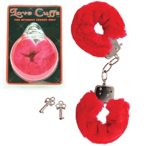 Plush Love Cuffs Red