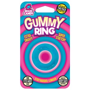 Rock Candy Gummy Collection Gummy Ring-blue
