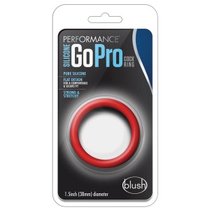 Performance Silicone Go Pro Cock Ring-red