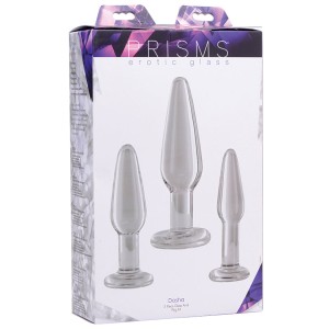 Dosha 3 Piece Glass Anal Plug Kit