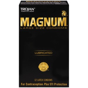 Trojan Magnum Large Size Lubricated 12 Pack Tj64212