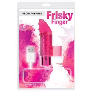 Power Bullet Frisky Fingers Rechargeable-red