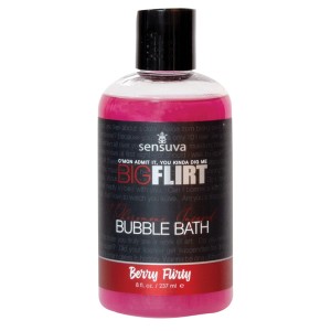Sensuva Big Flirt Pheromone Bubble Bath-berry Flirty 8oz