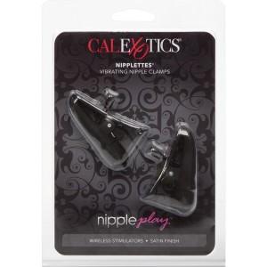 Nipple Play Nipplettes Vibrating Nipple  Clamps Black