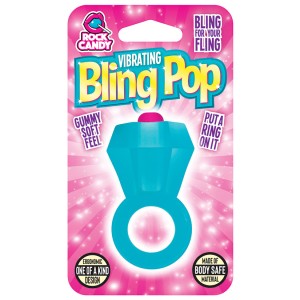 Rock Candy Gummy Collection Bling Pop Ring-blue