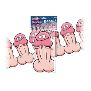 Willy Pecker Banner 3 Feet