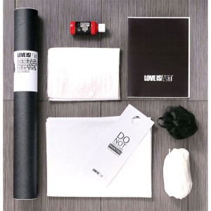 Liberator Love Is Art Paint & Canvas Kit-red