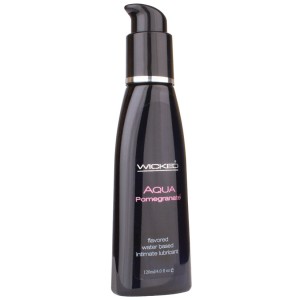 Aqua Pomegranate Flavored Water-based Lubricant 4 Oz.
