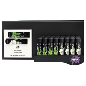 Wet Naturals & Wet Organics (right) Slat Wall Shelf Display (40) Assorted 3oz