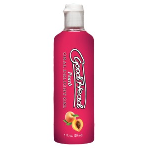 Goodhead Oral Delight Gel-peach 1oz Bulk