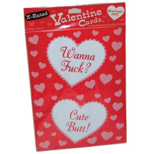 Valentines X-rated Cards & Envelopes (10 Pack)