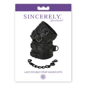 Sincerely Lace Double Strap Hand Cuffs