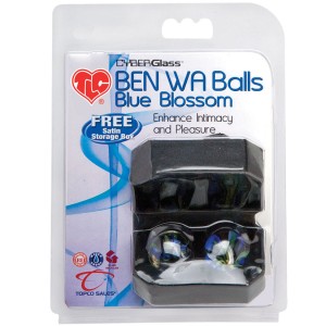 Tlc Cyberglass Ben Wa Balls-blue Blossom