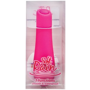 Soft Rain Power Bullet 3 Inch Breeze Coated 7 Function Pink