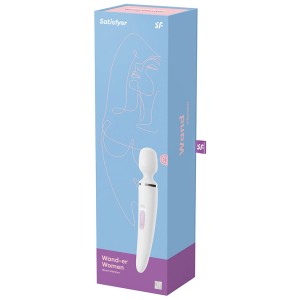 Satisfyer Wand-er Woman-white/chrome