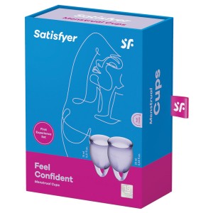 Satisfyer Feel Confident Menstrual Cup-lilla