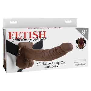 Fetish Fantasy Series Hollow Strap-on With Balls-chocolate 9