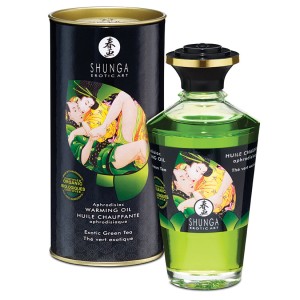 Shunga Organica Aphrodisiac Warming Oil-exotic Green Tea 3.5oz